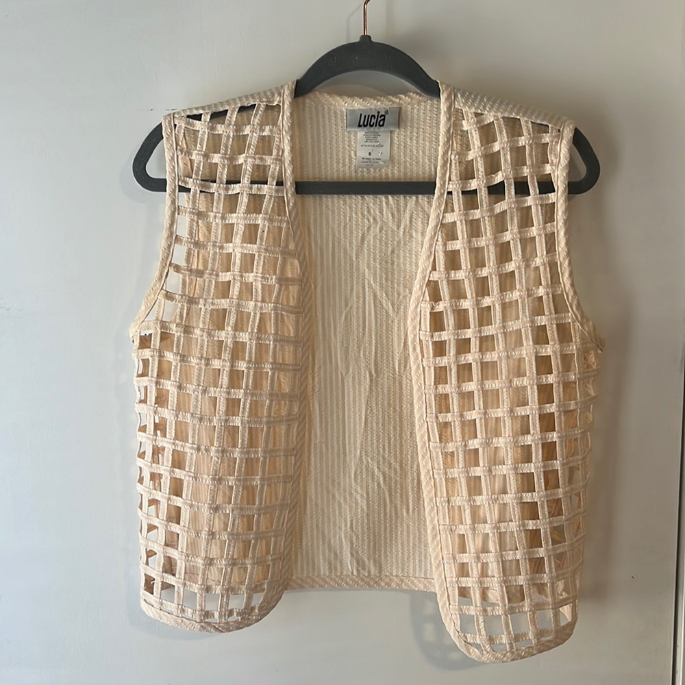 Vintage seersucker vest